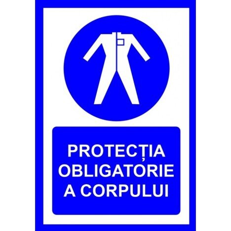 placuta pentru protectia obligatorie a corpului